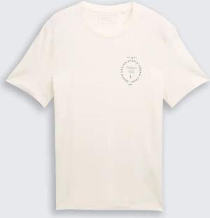 TOM TAILOR DENIM Herren T-Shirt mit Print, braun, Uni, Gr. M