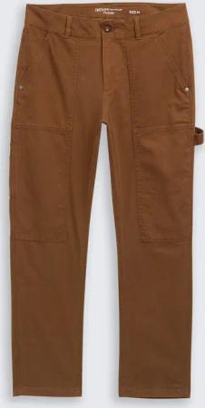 TOM TAILOR DENIM Herren TTLOOSE Hose im Utility-Look, braun, Uni, Gr. S