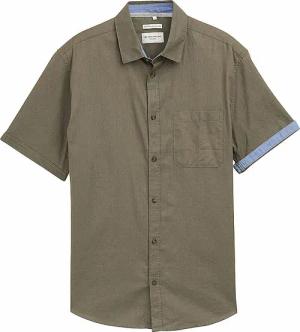 TOM TAILOR  Hemd Regular Fit olive | L