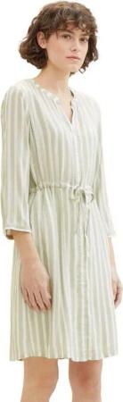 TOM TAILOR Hemdblusenkleid Sommerkleid mit Schnürung