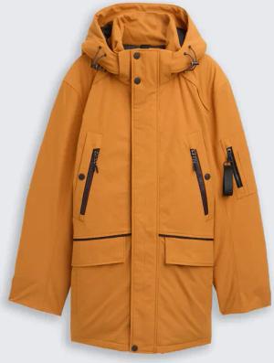 TOM TAILOR Herren Arctic Parka mit abnehmbarer Kapuze, braun, Uni, Gr. XL