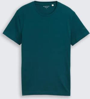 TOM TAILOR Herren Basic Fitted T-Shirt, grün, Uni, Gr. XXL