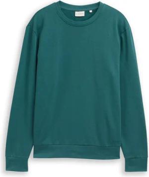 TOM TAILOR Herren Basic Sweatshirt in Unifarben, grün, Uni, Gr. M