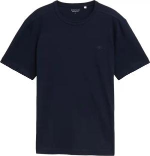 TOM TAILOR Herren Basic T-Shirt aus Baumwolle, blau, Uni, Gr. XL