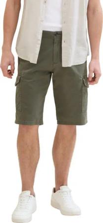 Tom Tailor Herren Cargo Short REGULAR PRINTED CARGO SHORTS - Mid Waist Regular Fit