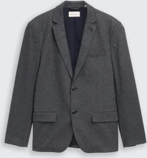 TOM TAILOR Herren Dobby Sakko mit Stretch-Anteil, blau, Uni, Gr. 48