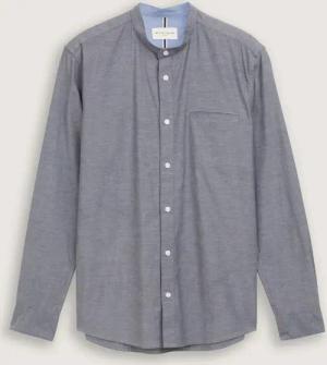 TOM TAILOR Herren Fitted Oxford Hemd mit Brusttasche, blau, Uni, Gr. XXXL