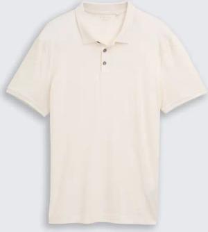 TOM TAILOR Herren Fitted Poloshirt mit Logo-Print, braun, Uni, Gr. XL