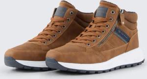 TOM TAILOR Herren Gefütterte Stiefelette, braun, Uni, Gr. 40