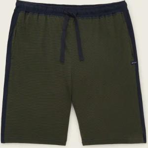 TOM TAILOR Herren gestreifte Pyjama-Hose, grün, Streifenmuster, Gr. 52