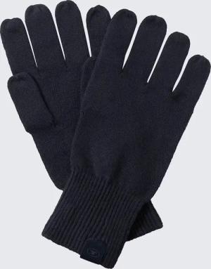TOM TAILOR Herren Handschuhe mit Kaschmir-Anteil, blau, Meliert, Gr. L/XL