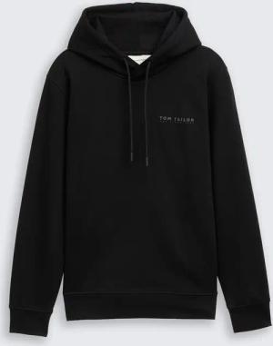 TOM TAILOR Herren Hoodie Sweatshirt, schwarz, Uni, Gr. XXL