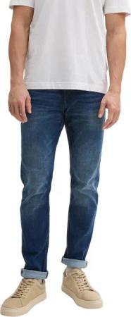 Tom Tailor Herren Jeans JOSH - Regular Slim Fit - Blau - Used Dark Stone Blue Denim
