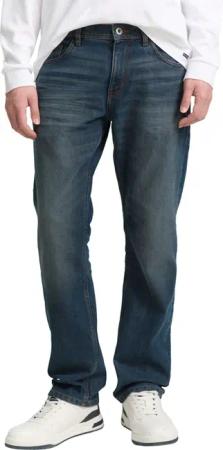 Tom Tailor Herren Jeans MARVIN STRAIGHT - Mid Waist - Straight Fit - Blau Schwarz