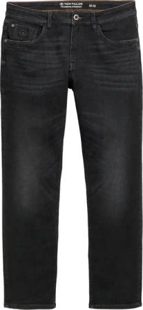 Tom Tailor Herren Jeans MARVIN STRAIGHT - Mid Waist - Straight Fit - Blau Schwarz