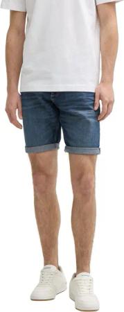Tom Tailor Herren Jeans Short TTJOSH REGULAR SHORTS Mid Waist Regular Fit -Blau Grau