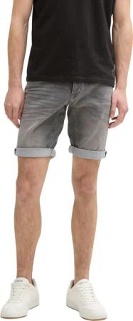 Tom Tailor Herren Jeans Short TTJOSH REGULAR SHORTS Mid Waist Regular Fit -Blau Grau