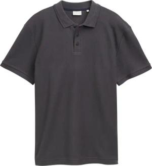 TOM TAILOR Herren Jersey Poloshirt aus Baumwolle, schwarz, Uni, Gr. XL
