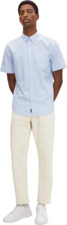 Tom Tailor Herren Kurzarm Hemd STRUCTURED -Regular Fit