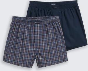 TOM TAILOR Herren Kurze Boxershorts im 2er-Pack, braun, Kariert, Gr. S/4