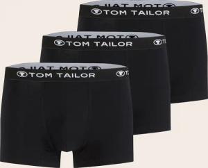 TOM TAILOR Herren Kurze Boxershorts im 3er-Pack, schwarz, Uni, Gr. XL/7