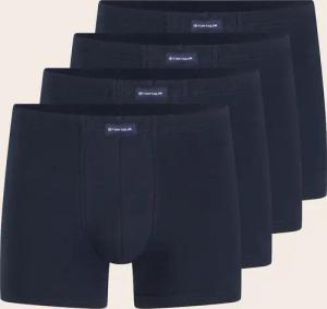 TOM TAILOR Herren Kurze Boxershorts im 4er-Pack, blau, Uni, Gr. L/6