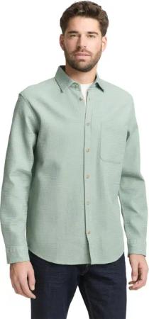 Tom Tailor Herren Langarm Hemd LIGHT STRUCTURED SHIRT - Regular Fit