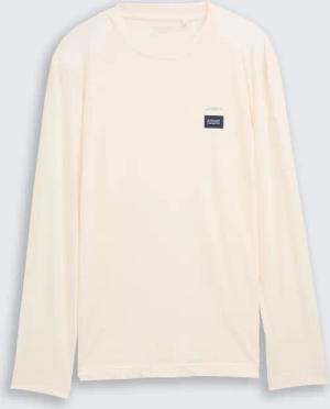 TOM TAILOR Herren Langarmshirt aus Baumwolle, braun, Uni, Gr. XL