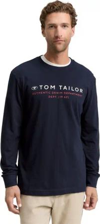Tom Tailor Herren Langarmshirt PRINTED LONGSLEEVE - Regular Fit