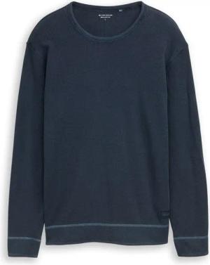 Tom Tailor Herren Langarmshirt STRUCTURED GARMENT DYE - Regular Fit