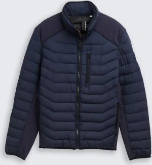 TOM TAILOR Herren Lightweight Hybrid Steppjacke, blau, Uni, Gr. M