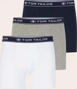 TOM TAILOR Herren Mittellange Boxershorts im 3er-Pack, grau, Uni, Gr. S/4