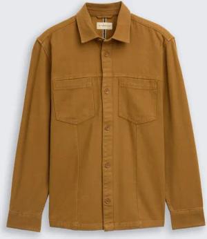 TOM TAILOR Herren Overshirt mit Brusttaschen, braun, Uni, Gr. XXXL