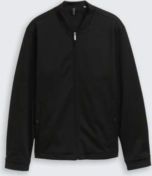 TOM TAILOR Herren Piqué Blouson Jacke mit Bomberkragen, bunt, Uni, Gr. L