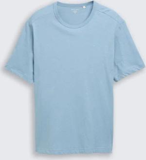 TOM TAILOR Herren Plus Size - Basic T-Shirt aus Baumwolle, blau, Uni, Gr. 5XL