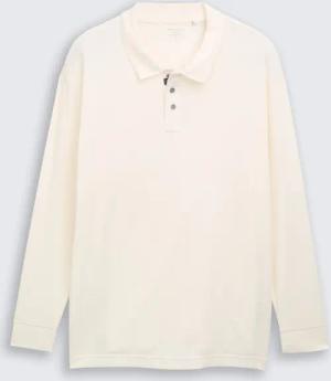 TOM TAILOR Herren Plus Size - Langarm Poloshirt mit Waffelstruktur, braun, Uni, Gr. 2XL