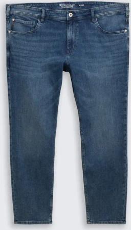 TOM TAILOR Herren Plus Size - Regular Fit Jeans, blau, Uni, Gr. 44/32