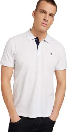 Tom Tailor Herren Poloshirt BASIC CONTRAST