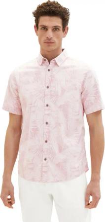 Tom Tailor Herren Poloshirt PALM PRINT - Regular Fit