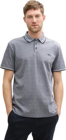 Tom Tailor Herren Poloshirt POLO WITH PRINT - Regular Fit