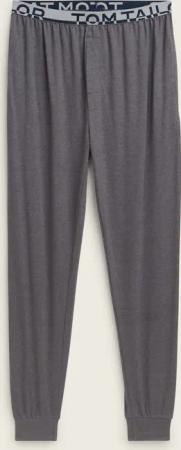 TOM TAILOR Herren Pyjama-Hose in Melange-Optik, grau, Meliert, Gr. 54