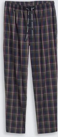 TOM TAILOR Herren Pyjama-Hose mit Karomuster, braun, Kariert, Gr. 54