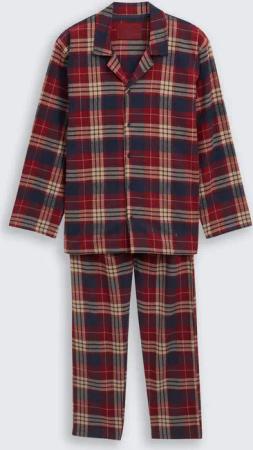 TOM TAILOR Herren Pyjama-Set mit Karomuster, rot, Kariert, Gr. 54