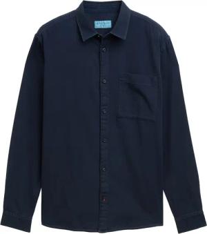 TOM TAILOR Herren Regular Fit Hemd aus Baumwolle, blau, Uni, Gr. S