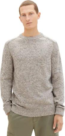 Tom Tailor Herren Rundhals Pullover CREWNECK KNIT - Regular Fit