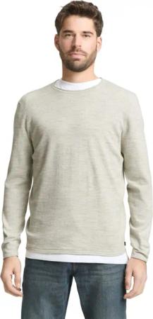 Tom Tailor Herren Rundhals Pullover SPACE DYE KNIT - Regular Fit