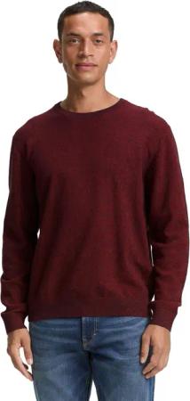 Tom Tailor Herren Rundhals Pullover STRUCTURED CREWNECK KNIT - Regular Fit