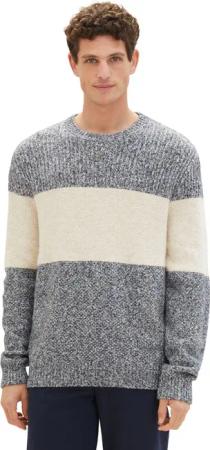 Tom Tailor Herren Rundhals Pullover STRUCTURED KNIT - Regular Fit