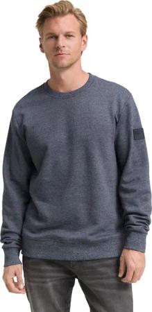 Tom Tailor Herren Rundhals Sweatshirt STRUCTURED CREWNECK - Regular Fit