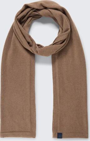 TOM TAILOR Herren Schal mit Kaschmir-Anteil, braun, Meliert, Gr. ONESIZE